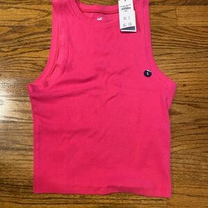 Hollister Pink Ribbed Tank Top